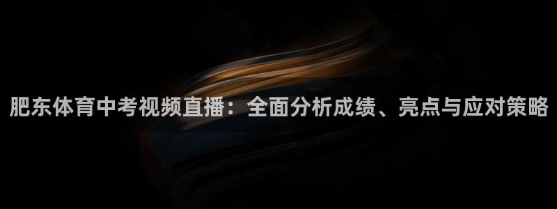 肥东体育中考视频直播：全面分析成绩、亮点与应对策略