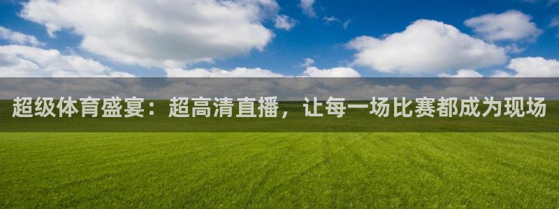 超级体育盛宴：超高清直播，让每一场比赛都成为现场